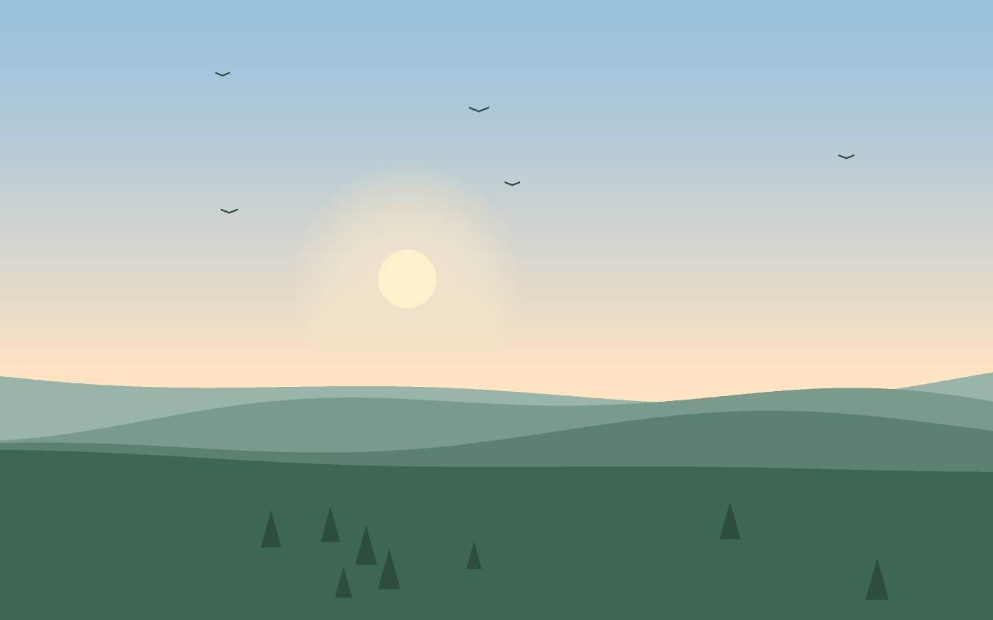 Landschapsillustratie