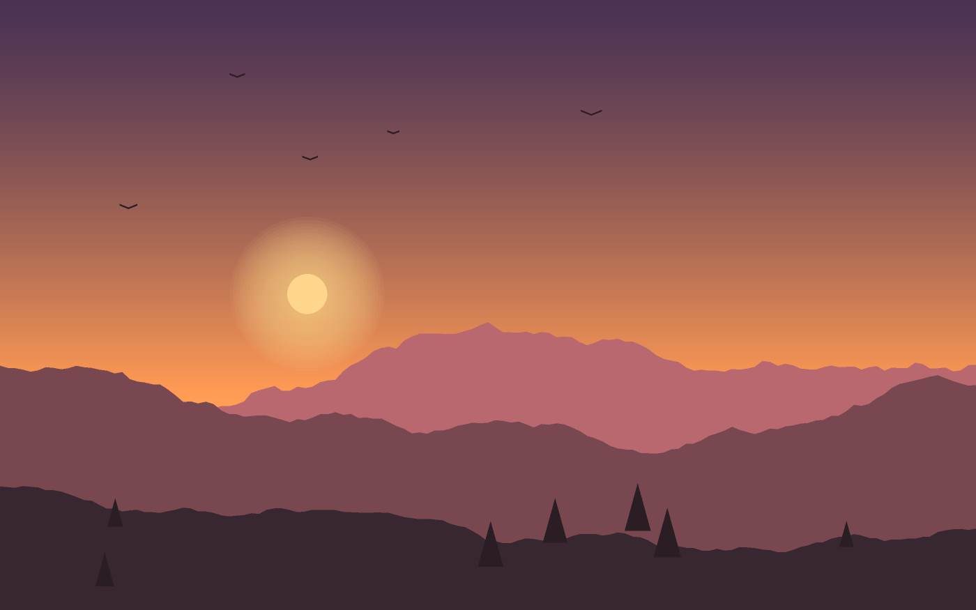 Landschaftsillustration