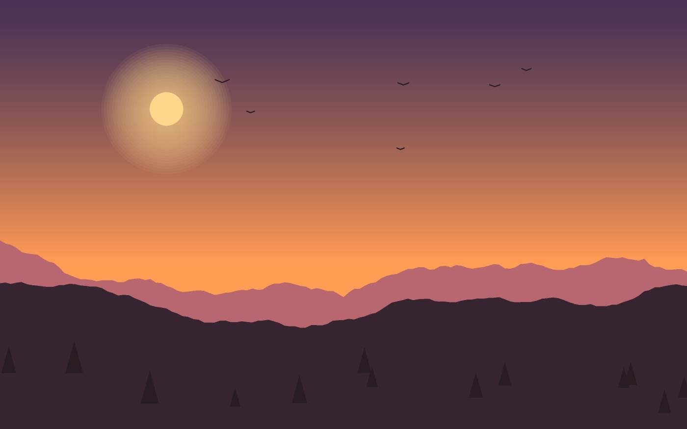 Ilustración de un paisaje