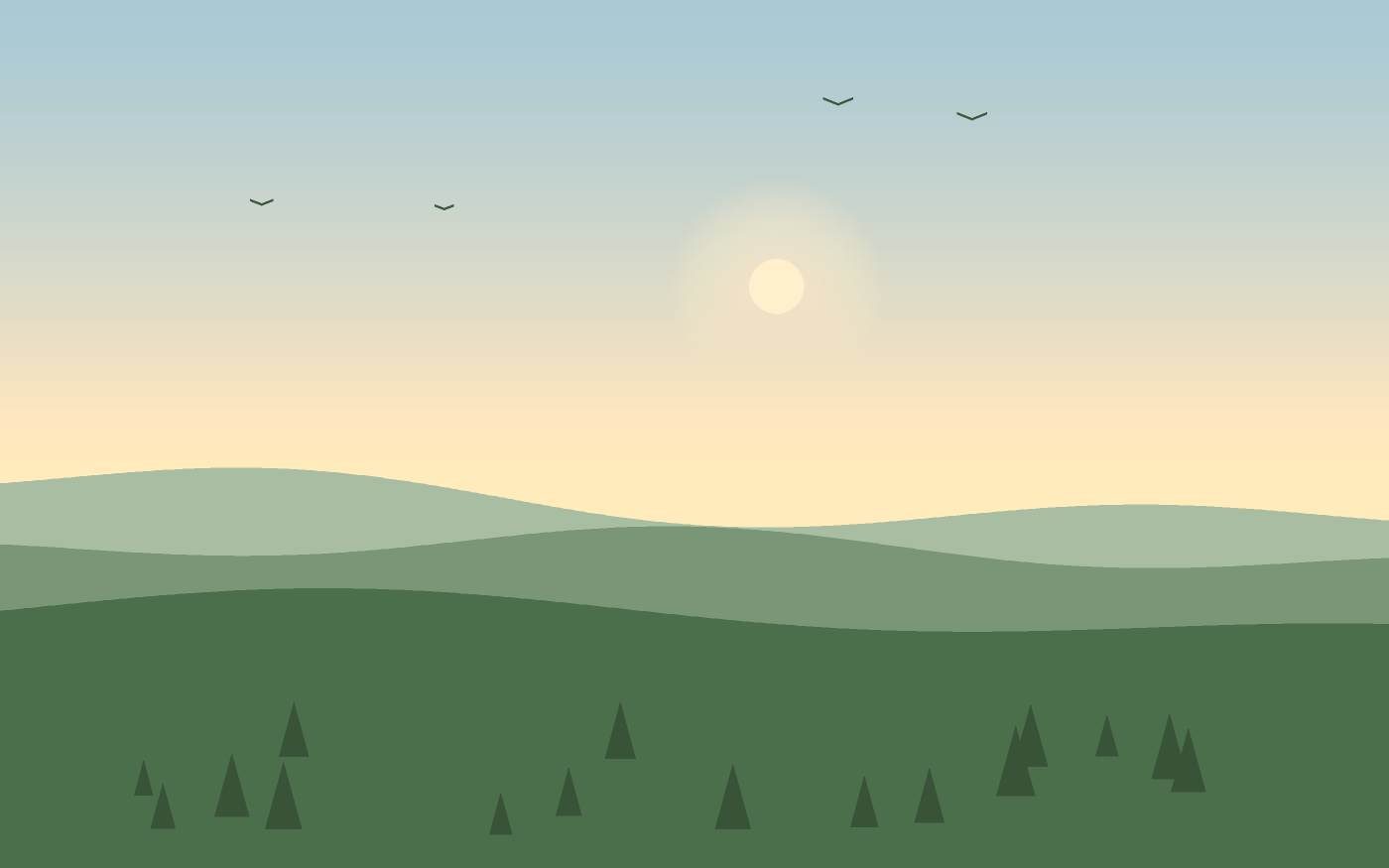Illustrazione di un paesaggio
