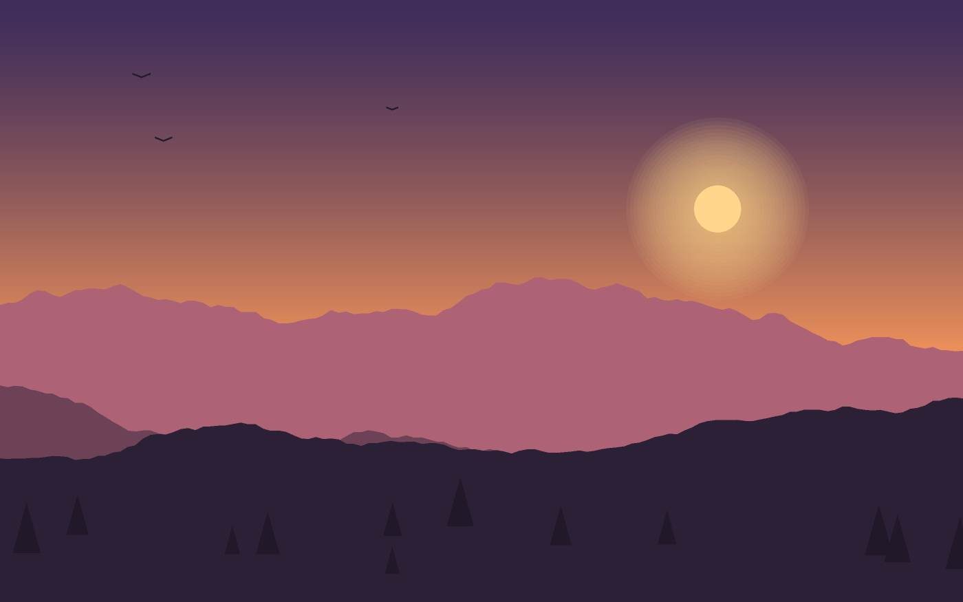Landschapsillustratie