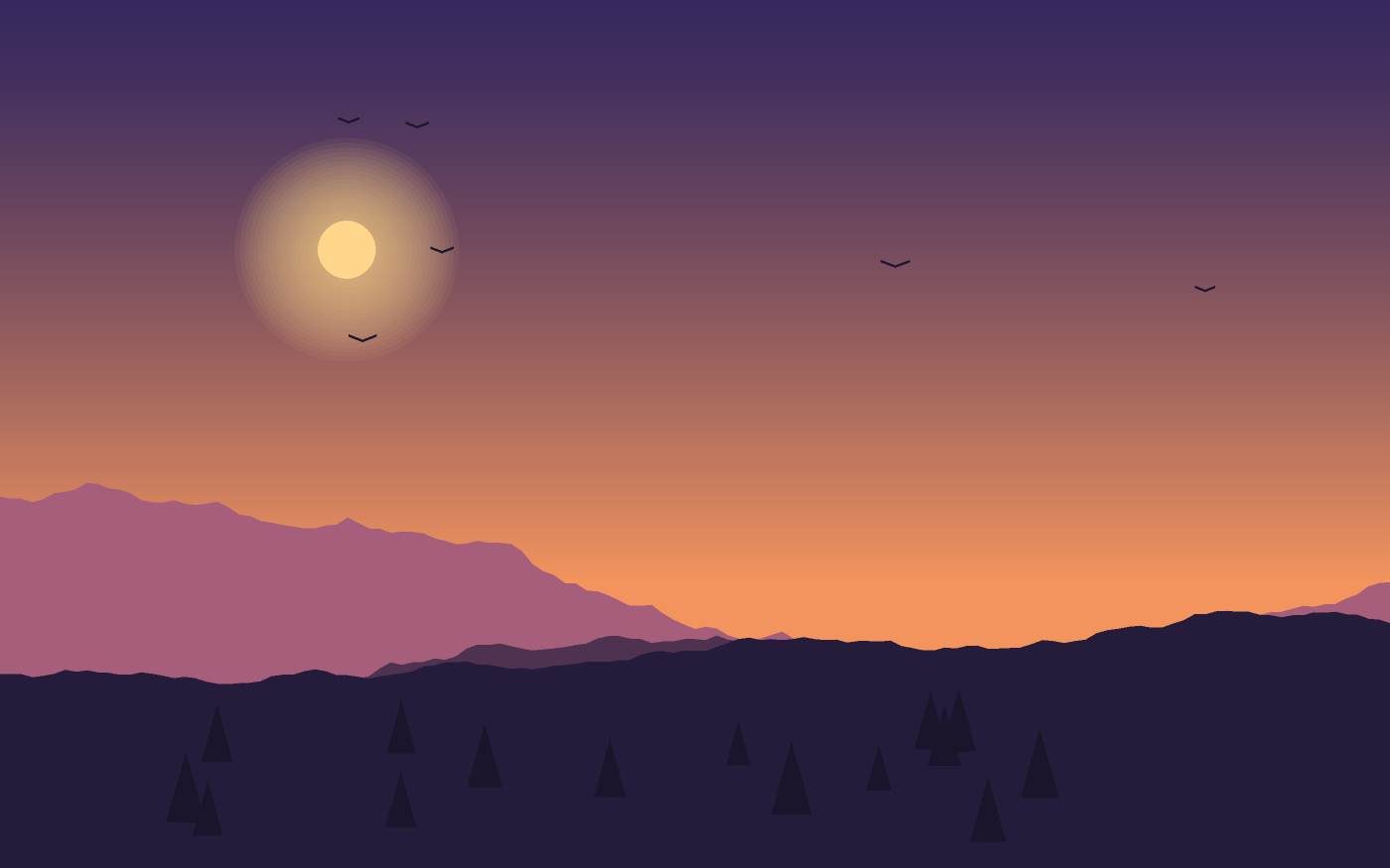 Landschapsillustratie