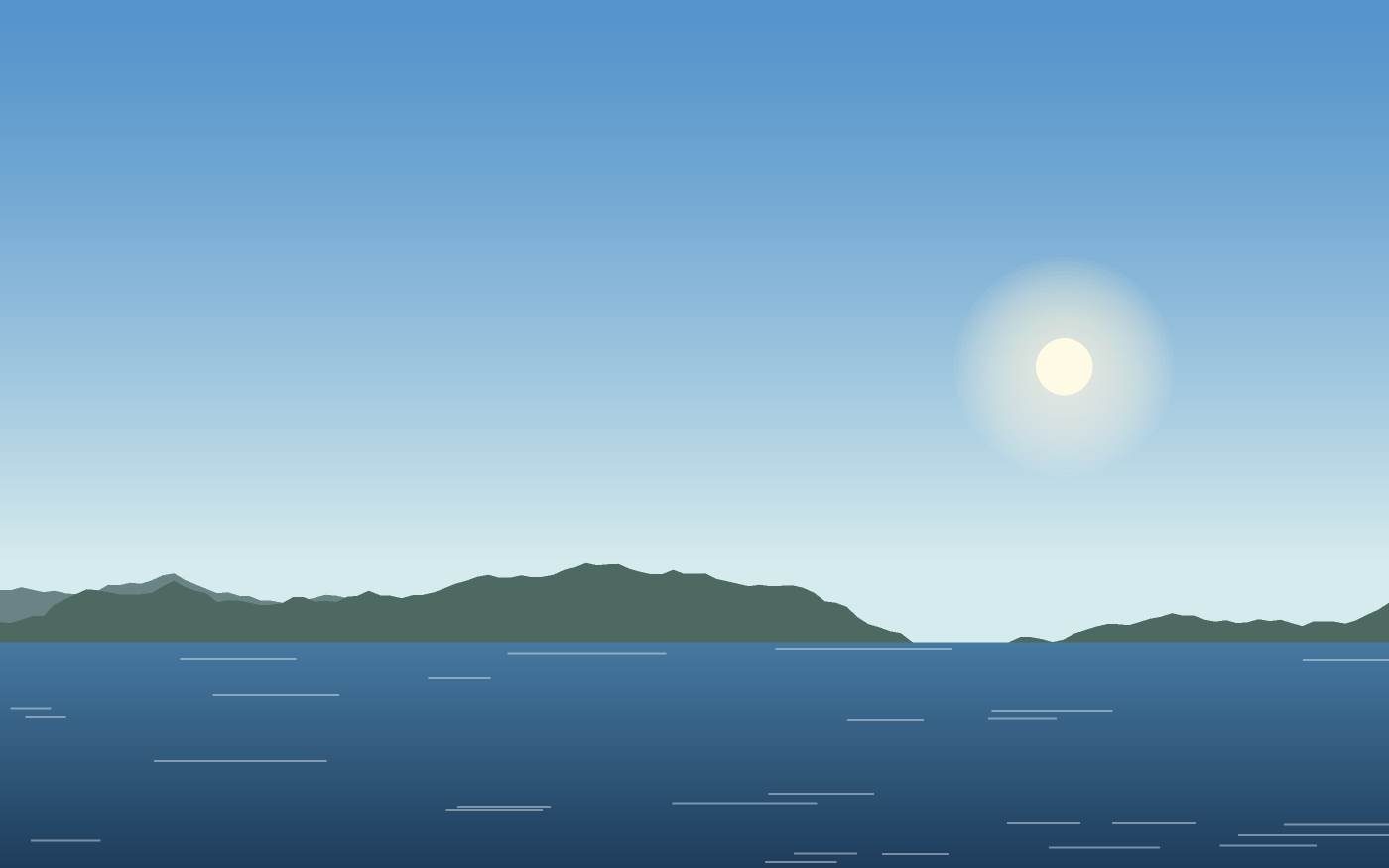 Ilustração de uma paisagem